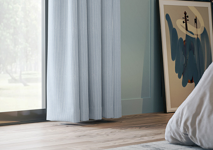 Nautical Stripes, Navy - Made to Measure Curtains - Image 5